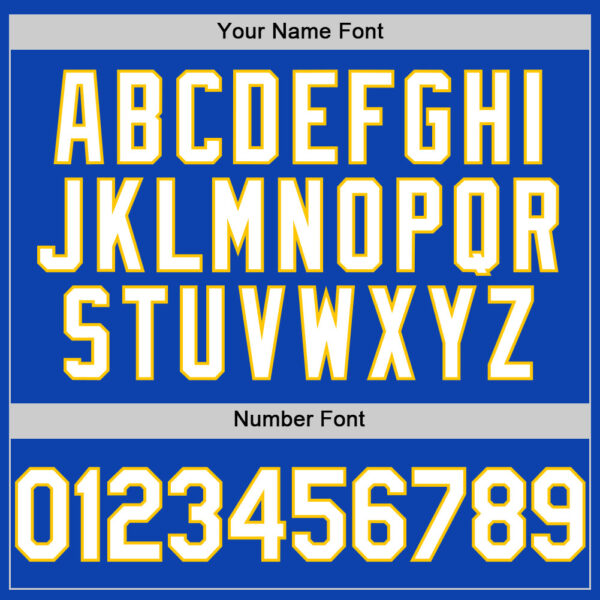 Custom Thunder Blue White-Yellow Authentic Baseball Jersey