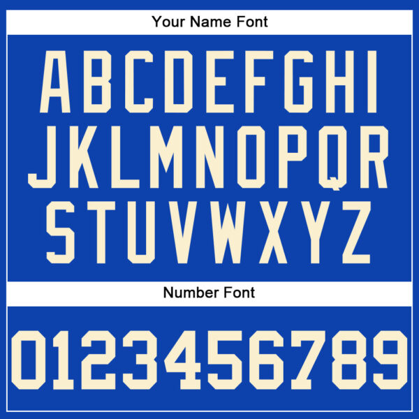 Custom Thunder Blue Cream Authentic Baseball Jersey