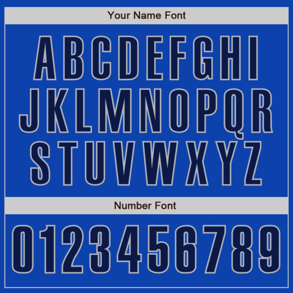 Custom Thunder Blue Navy-Gray Authentic Baseball Jersey