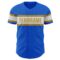 Custom Thunder Blue White-Old Gold Authentic Baseball Jersey