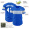 Custom Thunder Blue White-Light Blue Authentic Baseball Jersey