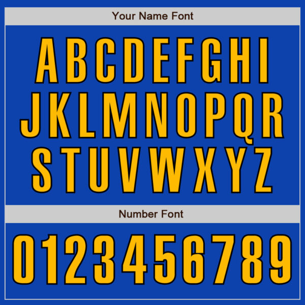 Custom Thunder Blue Gold-Black Authentic Baseball Jersey