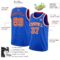 Custom Thunder Blue Orange-White Authentic Basketball Jersey