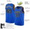 Custom Thunder Blue Navy-Gold Authentic Basketball Jersey