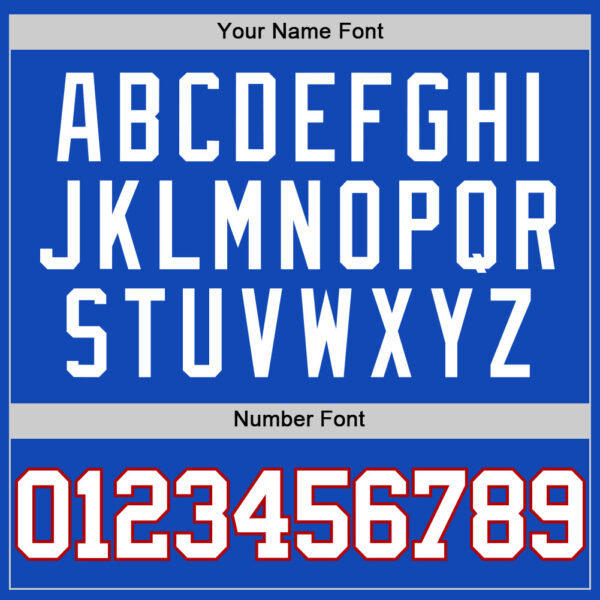 Custom Thunder Blue White-Red Authentic Basketball Jersey