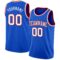 Custom Thunder Blue White-Red Authentic Basketball Jersey