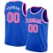 Custom Thunder Blue Pink-White Authentic Basketball Jersey