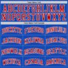 Custom Thunder Blue Red-White Authentic Basketball Jersey
