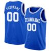 Custom Thunder Blue White-Light Blue Authentic Basketball Jersey