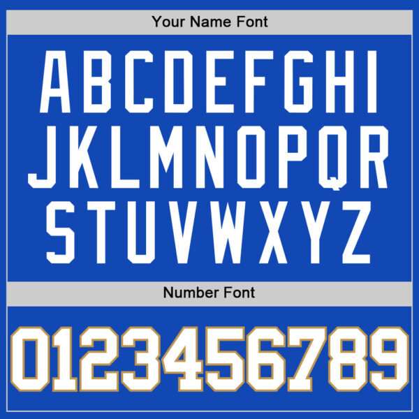 Custom Thunder Blue White-Old Gold Authentic Basketball Jersey