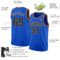 Custom Thunder Blue Black-Old Gold Authentic Basketball Jersey