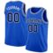 Custom Thunder Blue Navy-White Authentic Basketball Jersey