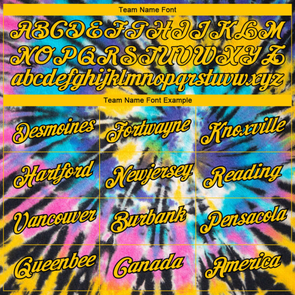 Custom Tie Dye Gold-Black 3D Performance T-Shirt