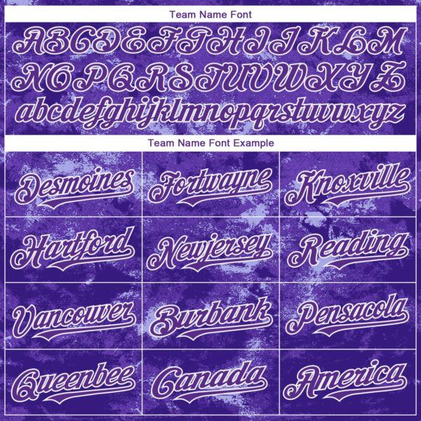 Custom Tie Dye Purple-White Authentic Baseball Jersey