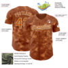 Custom Tie Dye Texas Orange-White Authentic Baseball Jersey