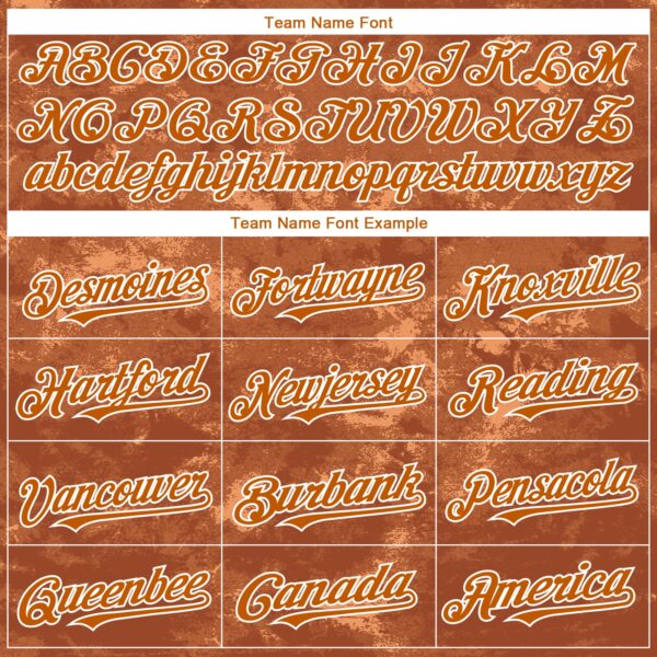 Custom Tie Dye Texas Orange-White Authentic Baseball Jersey