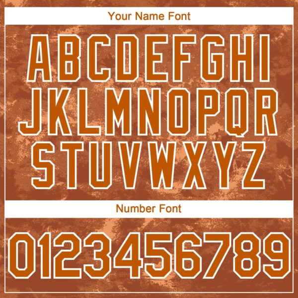 Custom Tie Dye Texas Orange-White Authentic Baseball Jersey