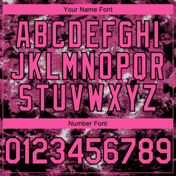 Custom Tie Dye Pink-Black Authentic Baseball Jersey