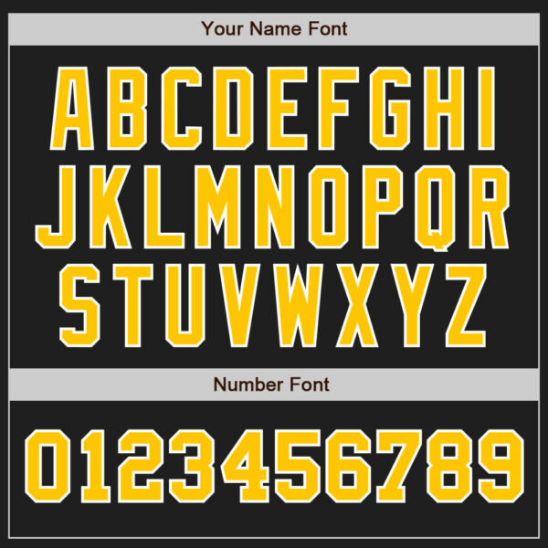 Custom Black Gold-White Authentic Two Tone Baseball Jersey