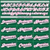 Custom Kelly Green White-Pink Authentic Two Tone Baseball Jersey