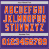 Custom Purple Orange-White Authentic Two Tone Baseball Jersey