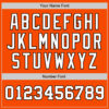 Custom Orange White-Black Authentic Two Tone Baseball Jersey