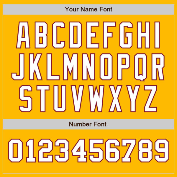 Custom Gold White-Crimson Authentic Two Tone Baseball Jersey