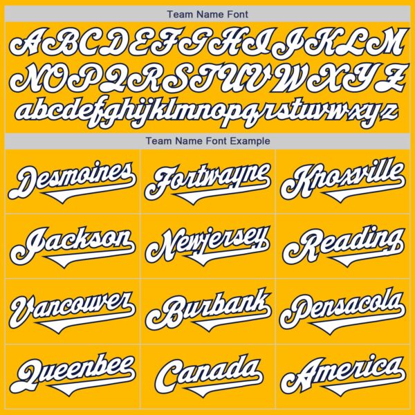 Custom Gold White-Navy Authentic Two Tone Baseball Jersey