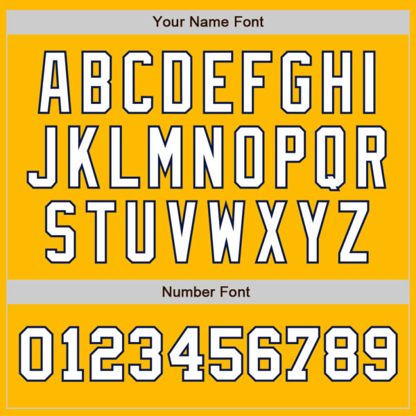 Custom Gold White-Navy Authentic Two Tone Baseball Jersey