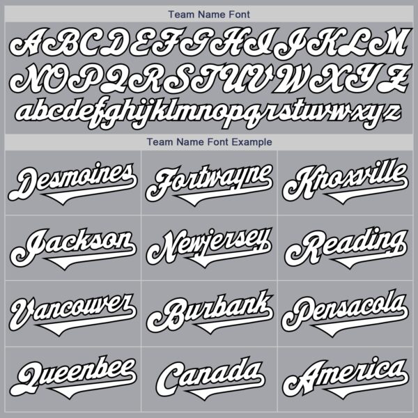 Custom Gray White-Black Authentic Two Tone Baseball Jersey