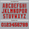 Custom Gray Red-Black Authentic Two Tone Baseball Jersey