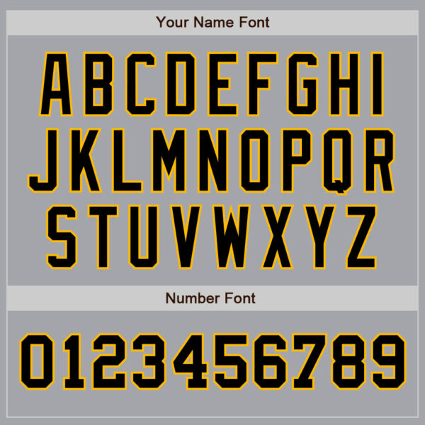 Custom Gray Black-Gold Authentic Two Tone Baseball Jersey