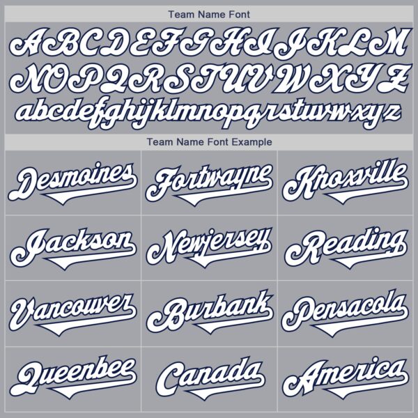 Custom Gray White-Navy Authentic Two Tone Baseball Jersey