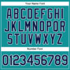 Custom Teal Navy-White Authentic Two Tone Baseball Jersey