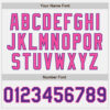 Custom White Purple-Pink Authentic Two Tone Baseball Jersey