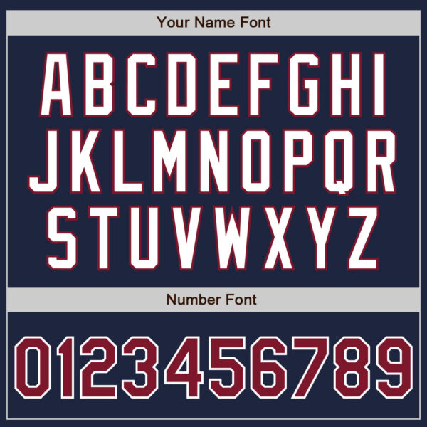 Custom Navy Crimson-White Authentic Two Tone Baseball Jersey