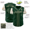 Custom Green Cream Authentic Two Tone Baseball Jersey