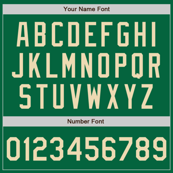 Custom Kelly Green Cream Authentic Two Tone Baseball Jersey