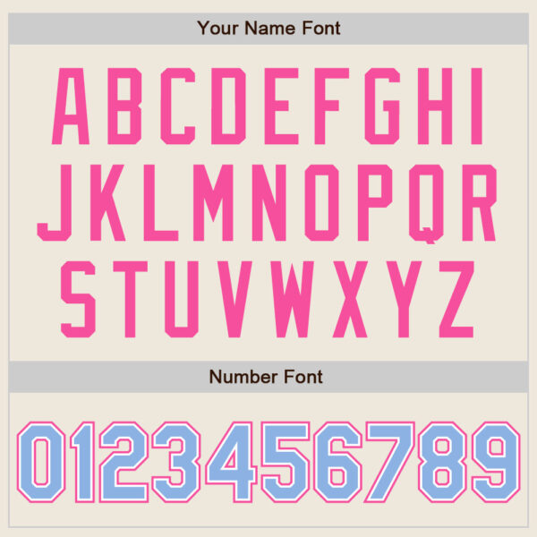 Custom Cream Light Blue White-Pink Authentic Two Tone Baseball Jersey