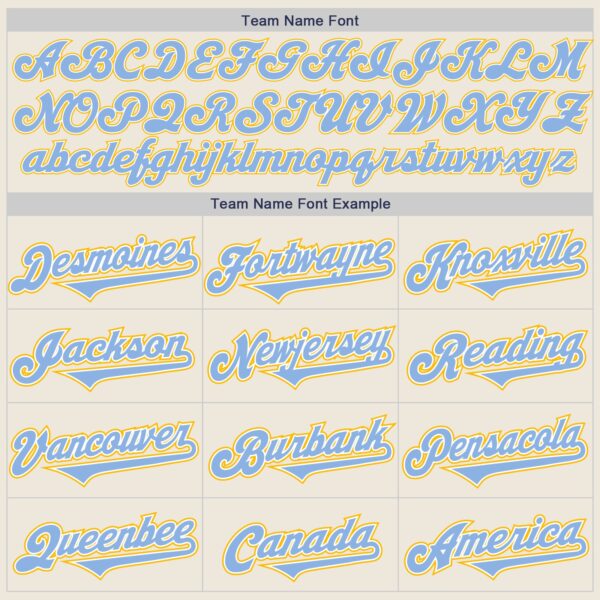 Custom Cream Light Blue White-Gold Authentic Two Tone Baseball Jersey