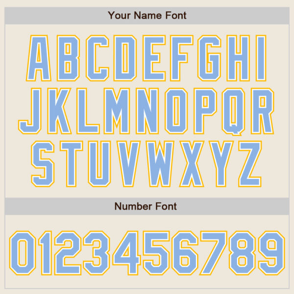 Custom Cream Light Blue White-Gold Authentic Two Tone Baseball Jersey