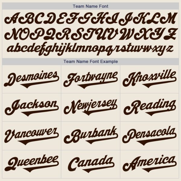 Custom Cream Brown Authentic Two Tone Baseball Jersey