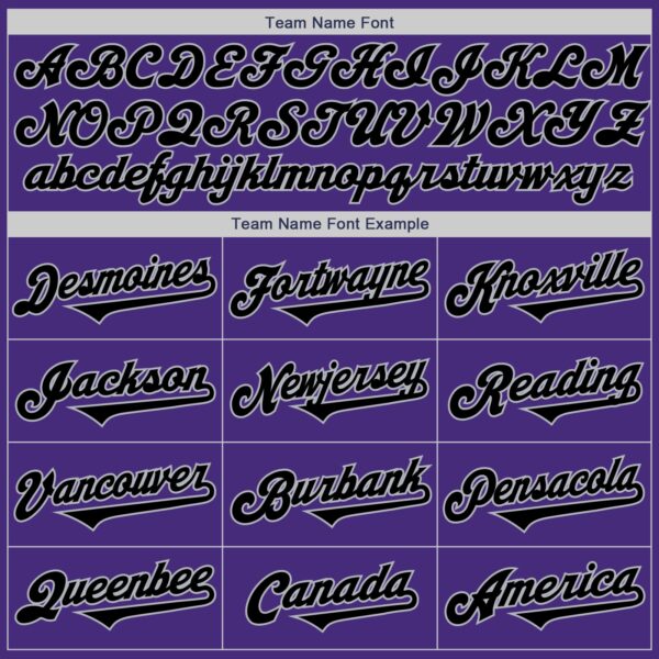 Custom Purple Black-Gray Authentic Two Tone Baseball Jersey