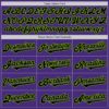 Custom Purple Black-Neon Green Authentic Two Tone Baseball Jersey