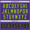 Custom Purple Black-Neon Green Authentic Two Tone Baseball Jersey