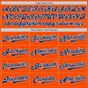 Custom Orange Navy-White Authentic Two Tone Baseball Jersey