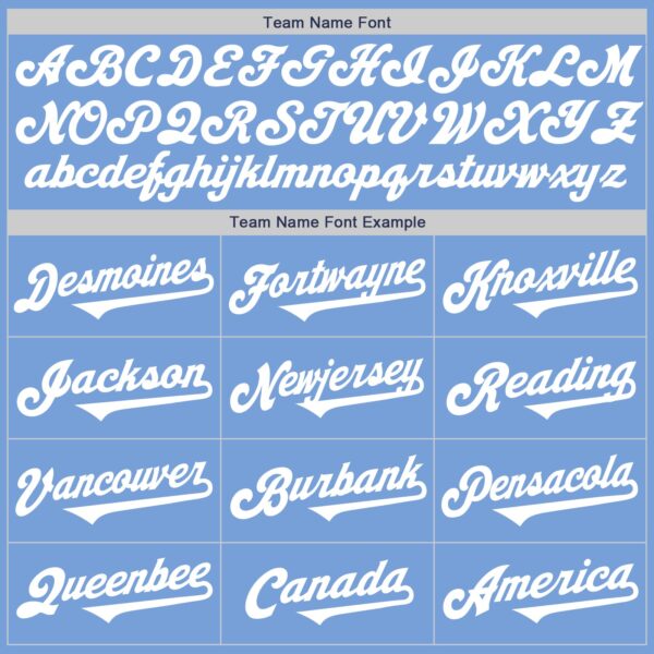 Custom Light Blue White Authentic Two Tone Baseball Jersey