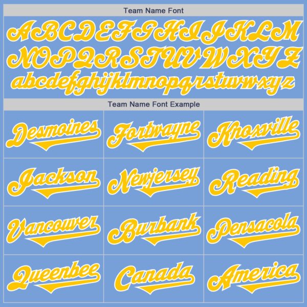 Custom Light Blue Yellow-White Authentic Two Tone Baseball Jersey