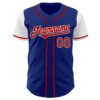 Custom Royal Red-White Authentic Two Tone Baseball Jersey