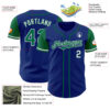Custom Royal Kelly Green-White Authentic Two Tone Baseball Jersey